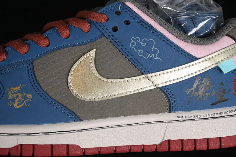 All Categories Nk SB Dunk Series Nk SB Dunk Low High-end Customized Low-top Sneakers C Version Nk Dunk Low Game Theme Black Myth Wukong Auspicious Cloud Dragon Pattern Deconstructed Retro Low-top Casual Sneakers DV2433-109